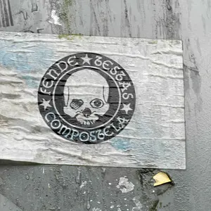SD Compostela street sticker #2123 -- Spain football