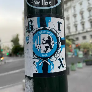 FK Banik Most street sticker #2188 -- Czech Republic football