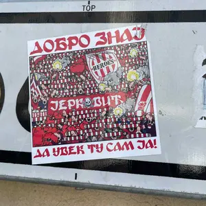 FK Crvena zvezda football sticker #2325 found in this city