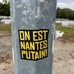 Nantes football sticker #3239 found in this city