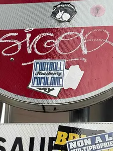 Strasbourg football sticker #3529 found in this city