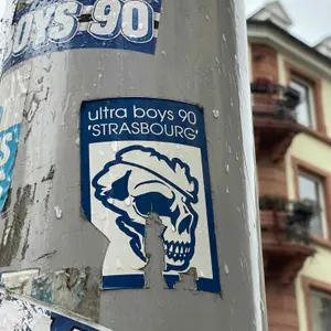 Strasbourg football sticker #3549 found in this city