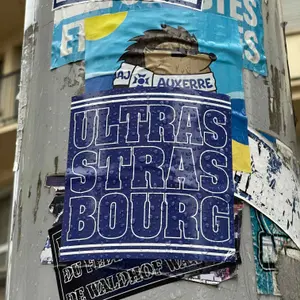 Strasbourg football sticker #3552 found in this city