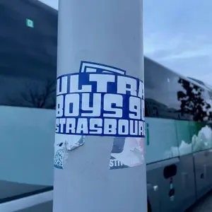 Strasbourg football sticker #3563 found in this city