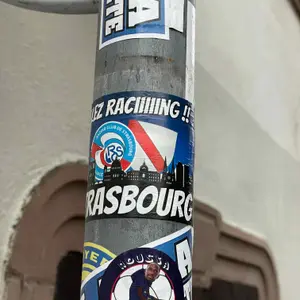 Strasbourg football sticker #3579 found in this city