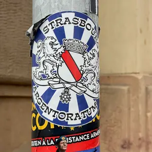 Strasbourg football sticker #3583 found in this city