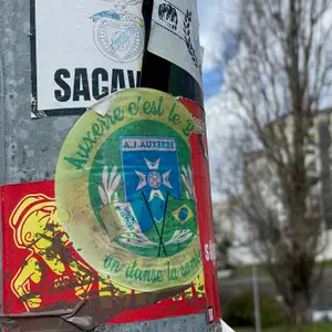 AJ Auxerre football sticker #3851 found in this city