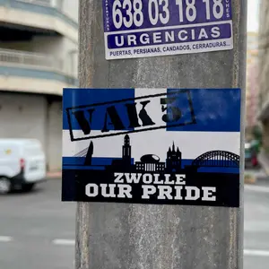 PEC Zwolle football sticker #3213 found in this city