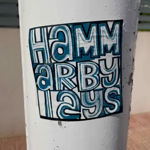 Hammarby street sticker #2306 -- Sweden football