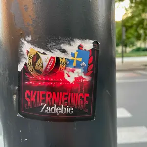 Widzew Łódź football sticker #2468 found in this city