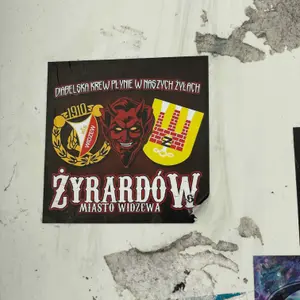 Widzew Łódź football sticker #2646 found in this city