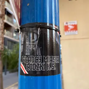 LKS Lodz street sticker #4314 -- Poland football