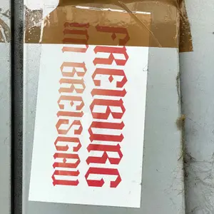 SC Freiburg football sticker #3585 found in this city
