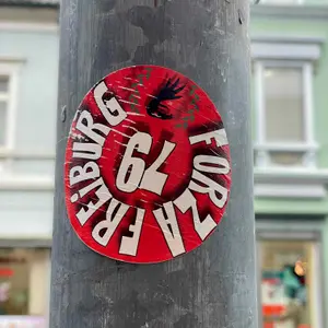SC Freiburg football sticker #3590 found in this city