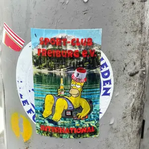 SC Freiburg football sticker #3596 found in this city