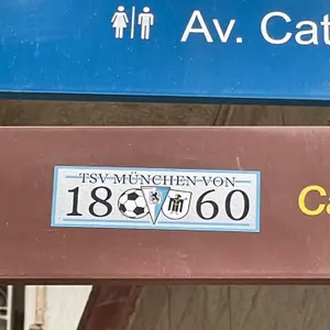 TSV 1860 München football sticker #4387 found in this city
