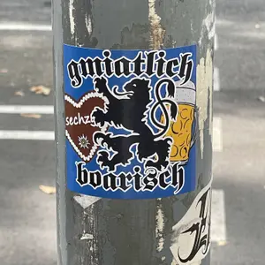 TSV 1860 München football sticker #4487 found in this city