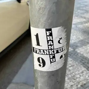 Eintracht Frankfurt football sticker #2348 found in this city