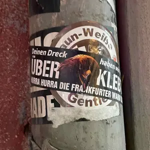 Eintracht Frankfurt football sticker #3343 found in this city