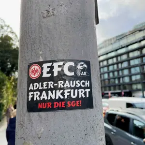Eintracht Frankfurt football sticker #3453 found in this city