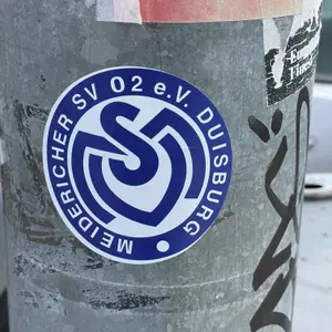 MSV Duisburg football sticker #3844 found in this city