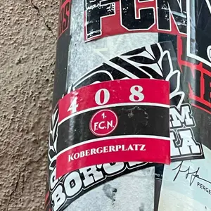 1 FC Nürnberg street sticker #1614 -- Germany football