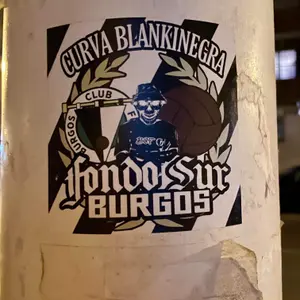 Burgos CF street sticker #1029 -- Spain football