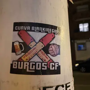 Burgos CF street sticker #1028 -- Spain football