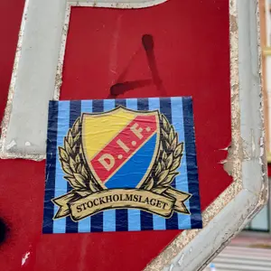 Djurgardens IF street sticker #775 -- Sweden football