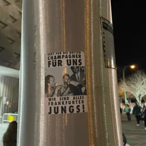 Eintracht Frankfurt street sticker #1662 -- Germany football