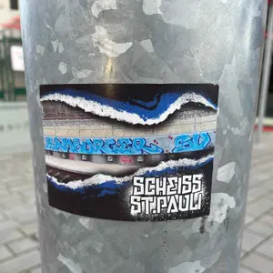 Hamburger SV street sticker #1739 -- Germany football